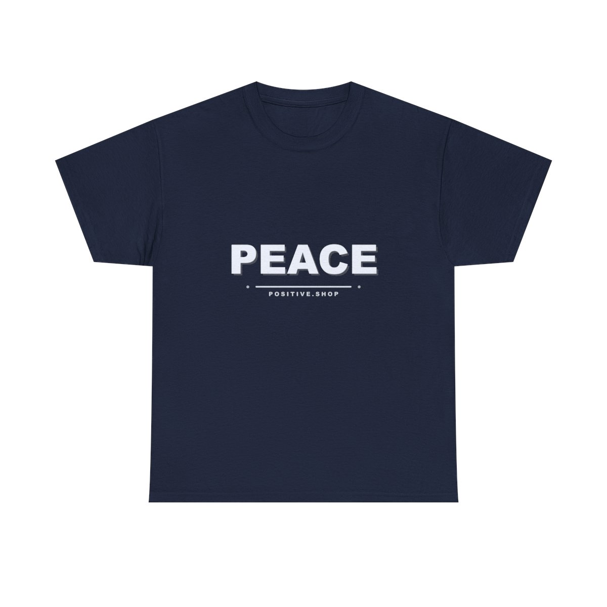 PEACE Navy unisex positive t-shirt